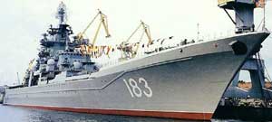 missile cruiser Pyotr Veliky